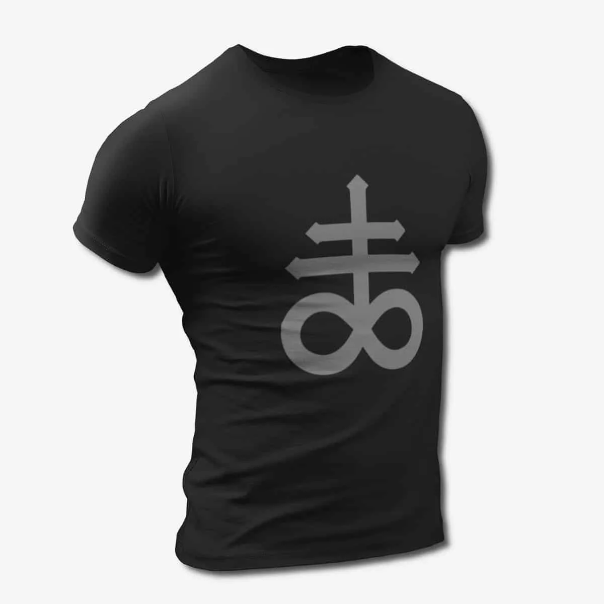 Satan's Cross T-Shirt, Sigil of Satan Black T-Shirt