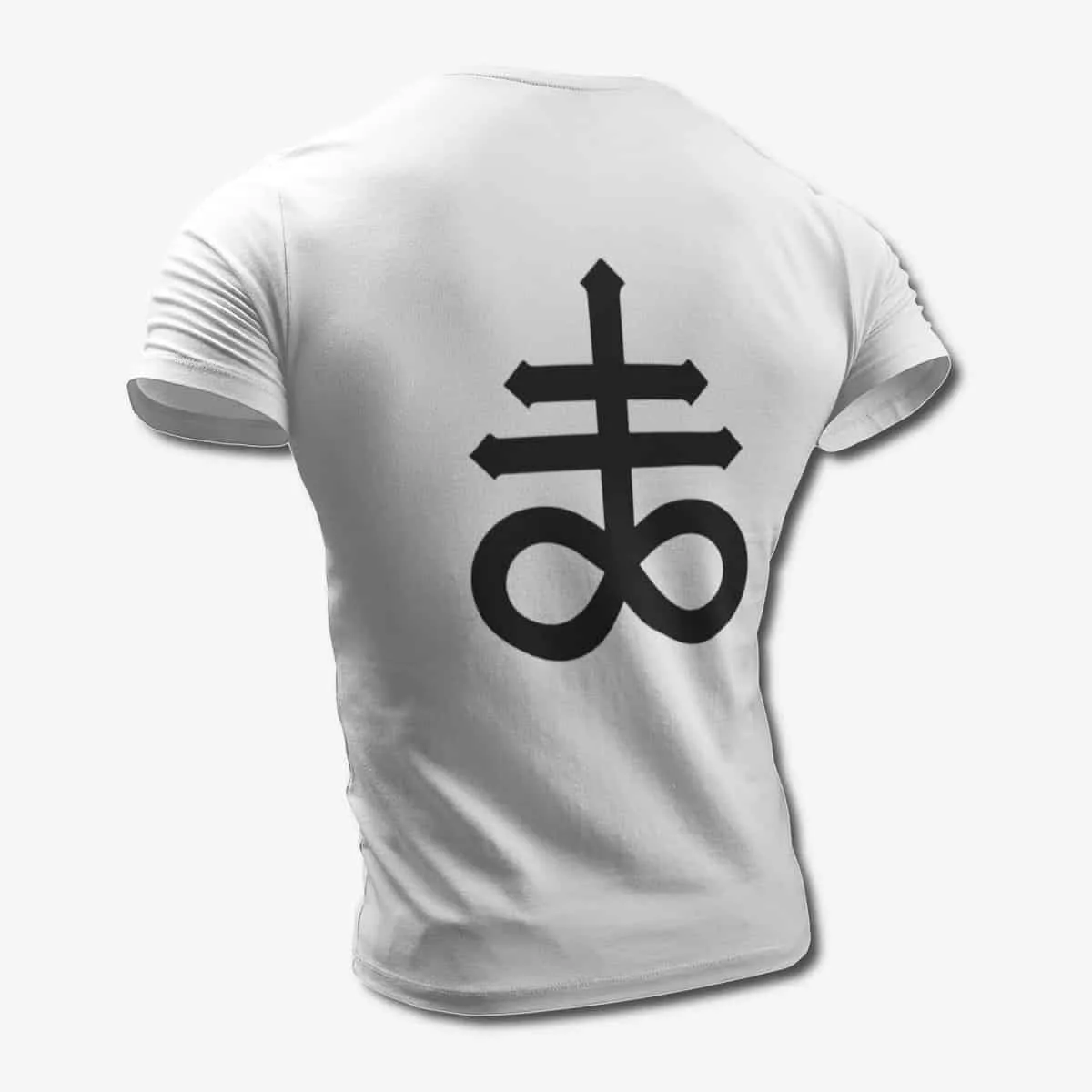 Satan's Cross T-Shirt, Sigil of Satan White T-Shirt