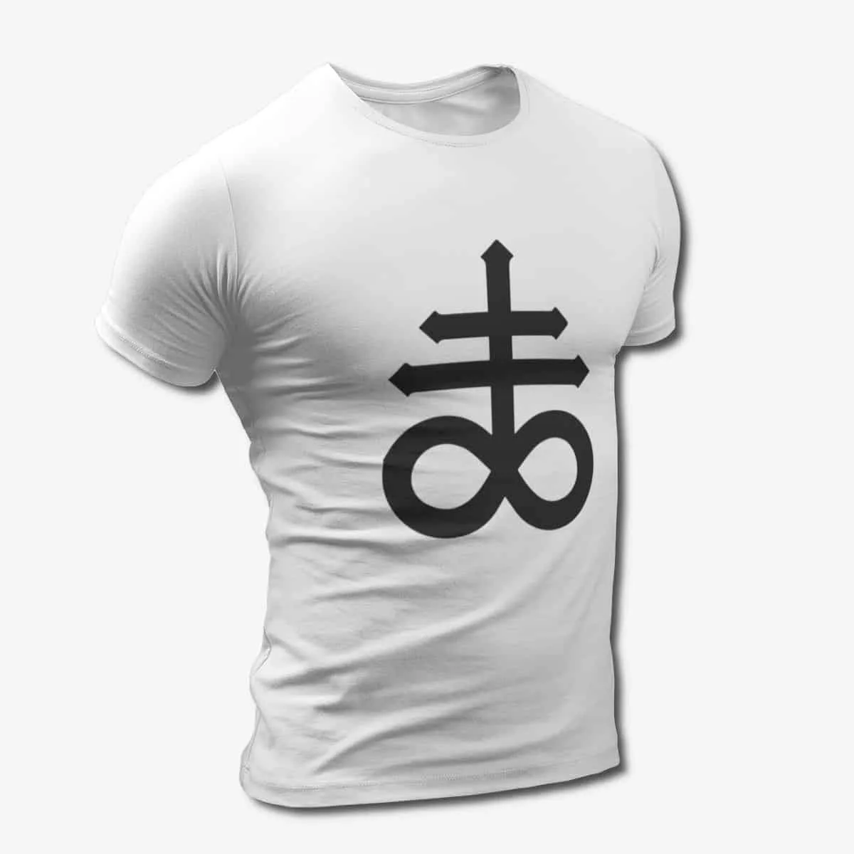 Satan's Cross T-Shirt, Sigil of Satan White T-Shirt