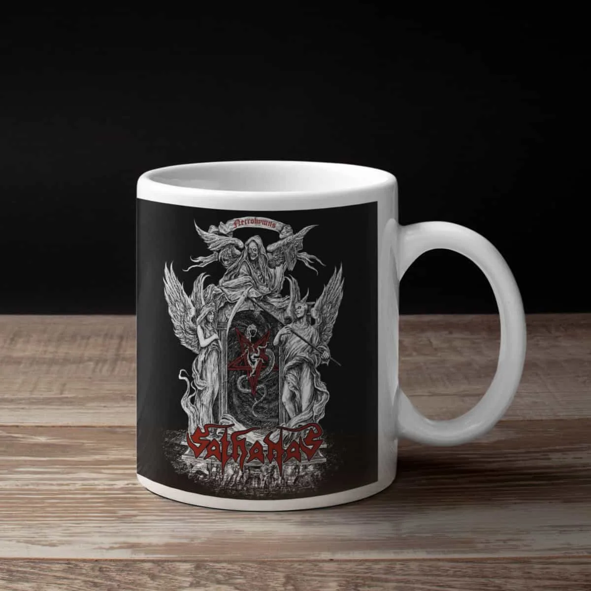Sathanas Coffee Mug, Sathanas Necrohymns Coffee Mug
