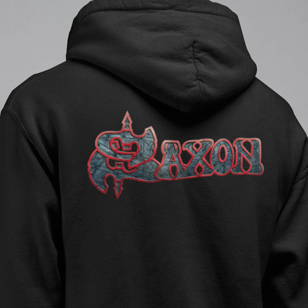Saxon Band Hoodie, Saxon Logo Hooded Sweatshirt, NWOBHM, Heavy Metal Merch