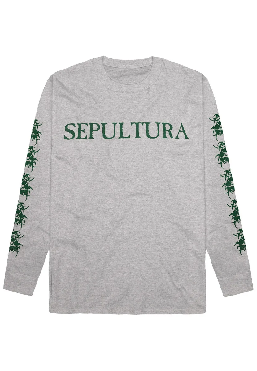 Sepultura Logo Sportsgrey Long Sleeve