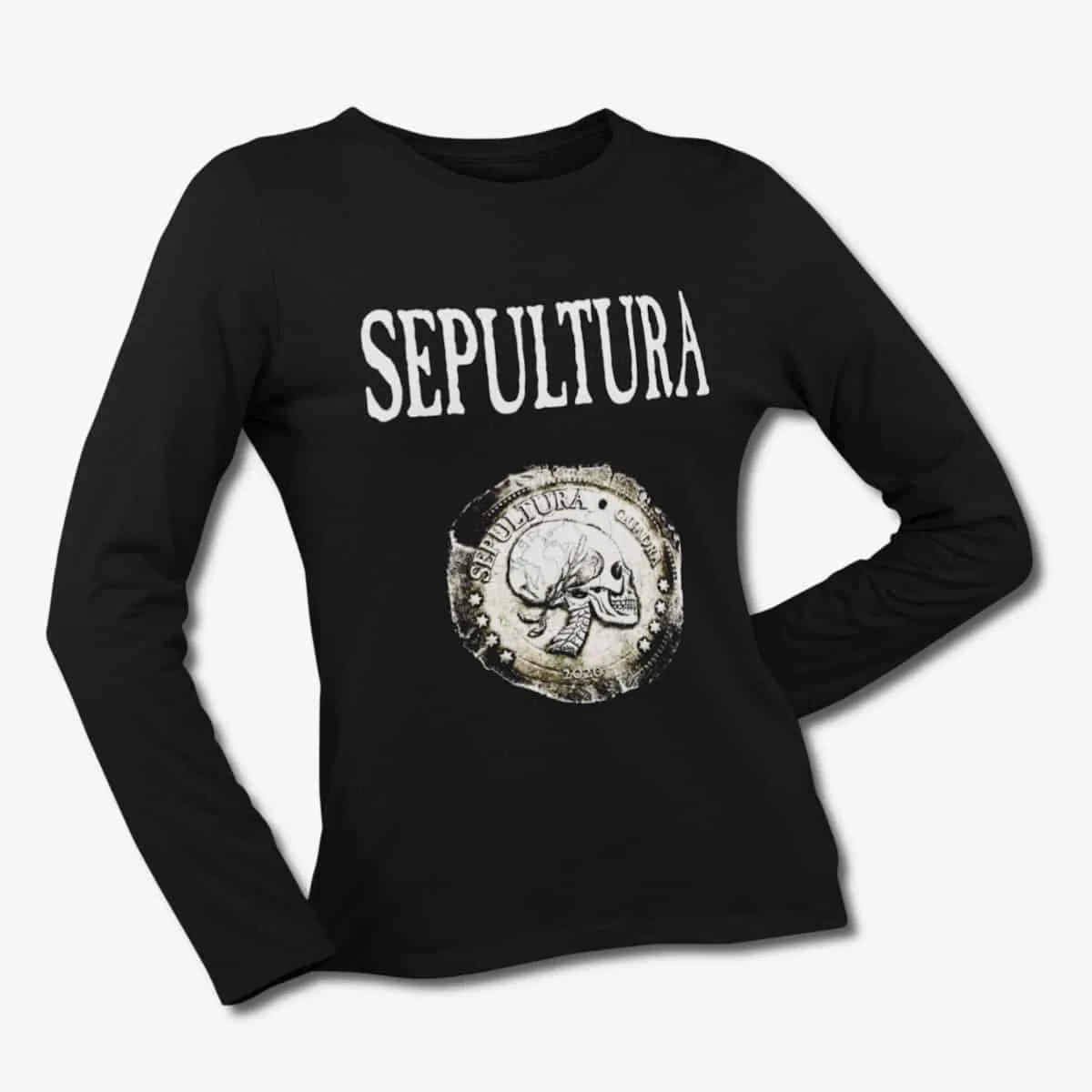 Sepultura Long Sleeve T-Shirt, Sepultura Quadra Black Longsleeve T-Shirt, Thrash Metal Merchandise