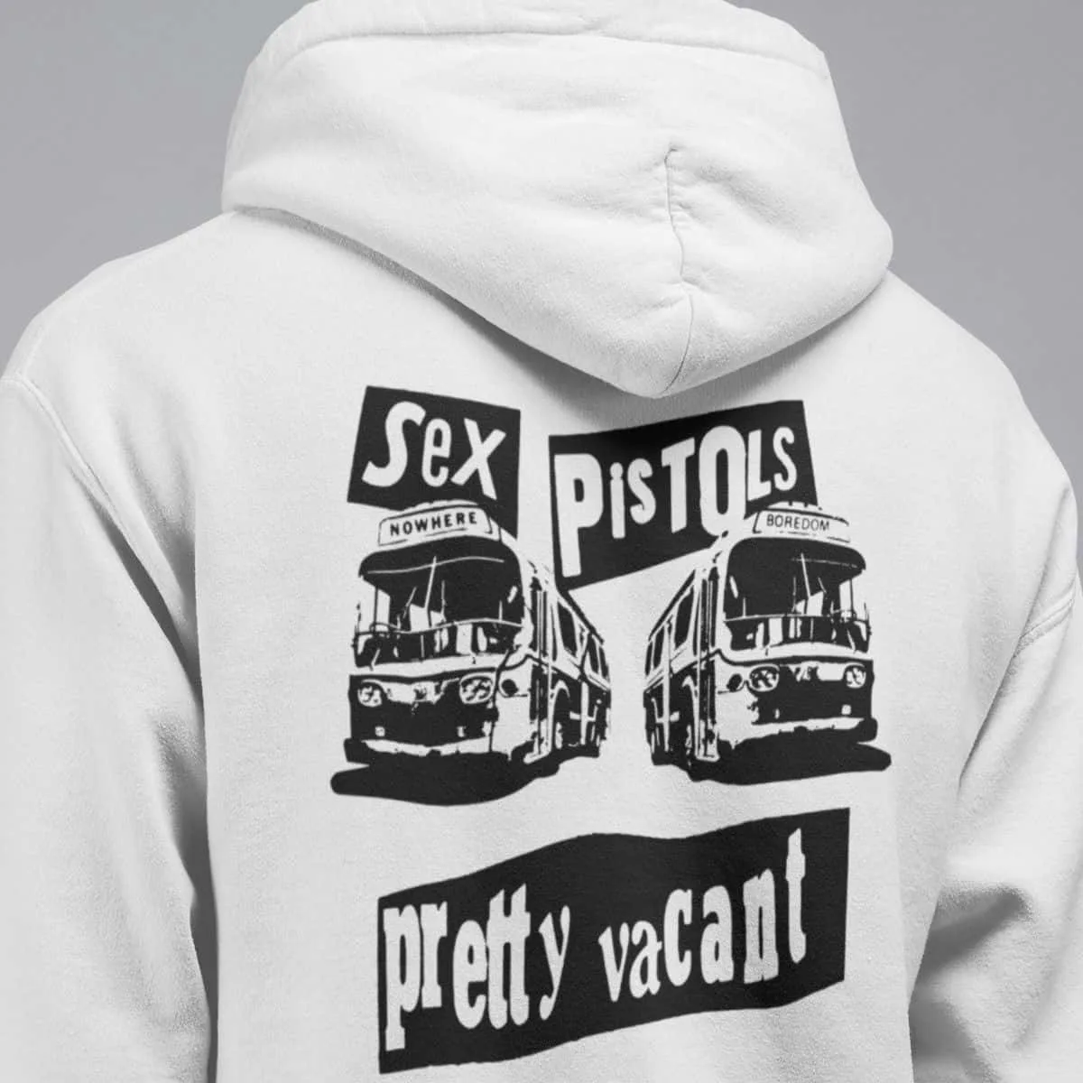 Sex Pistols Band Hoodie, Sex Pistols Pretty Vacant Artwork Hooded Sweatshirt, Punk Rock, United Kingdom