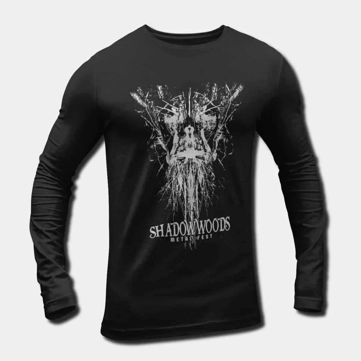 Shadow Woods Metal Fest Long Sleeve T-Shirt, Shadow Woods Metal Fest 2017 Longsleeve Tee Merch