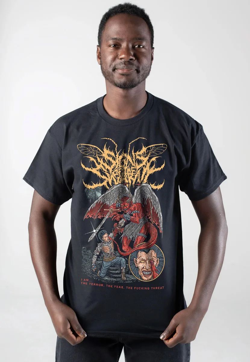Signs Of The Swarm The Terror, The Fear, The Threat T-Shirt