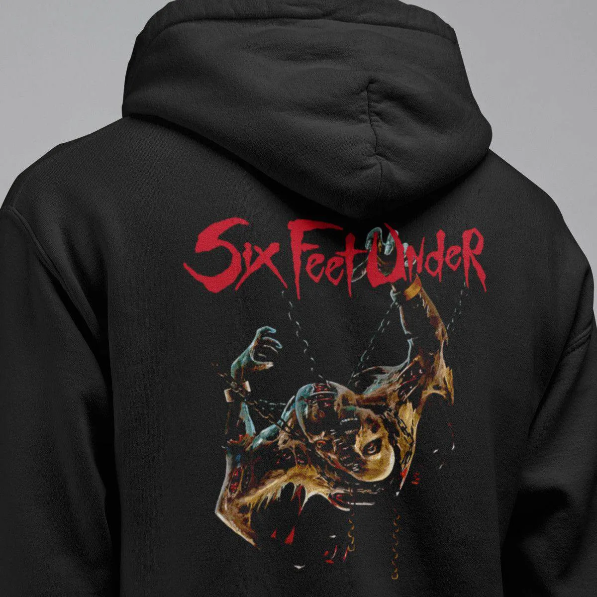 Six Feet Under Hoodie, Six Feet Under Torment Hooded Sweatshirt, Death Metal, Death n Roll Merch