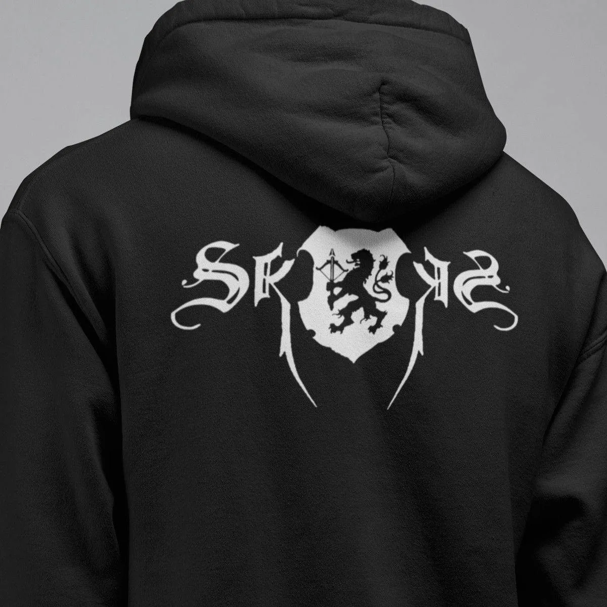 Skogen Band Hoodie, Skogen Logo Hooded Sweatshirt, Black Metal Merch