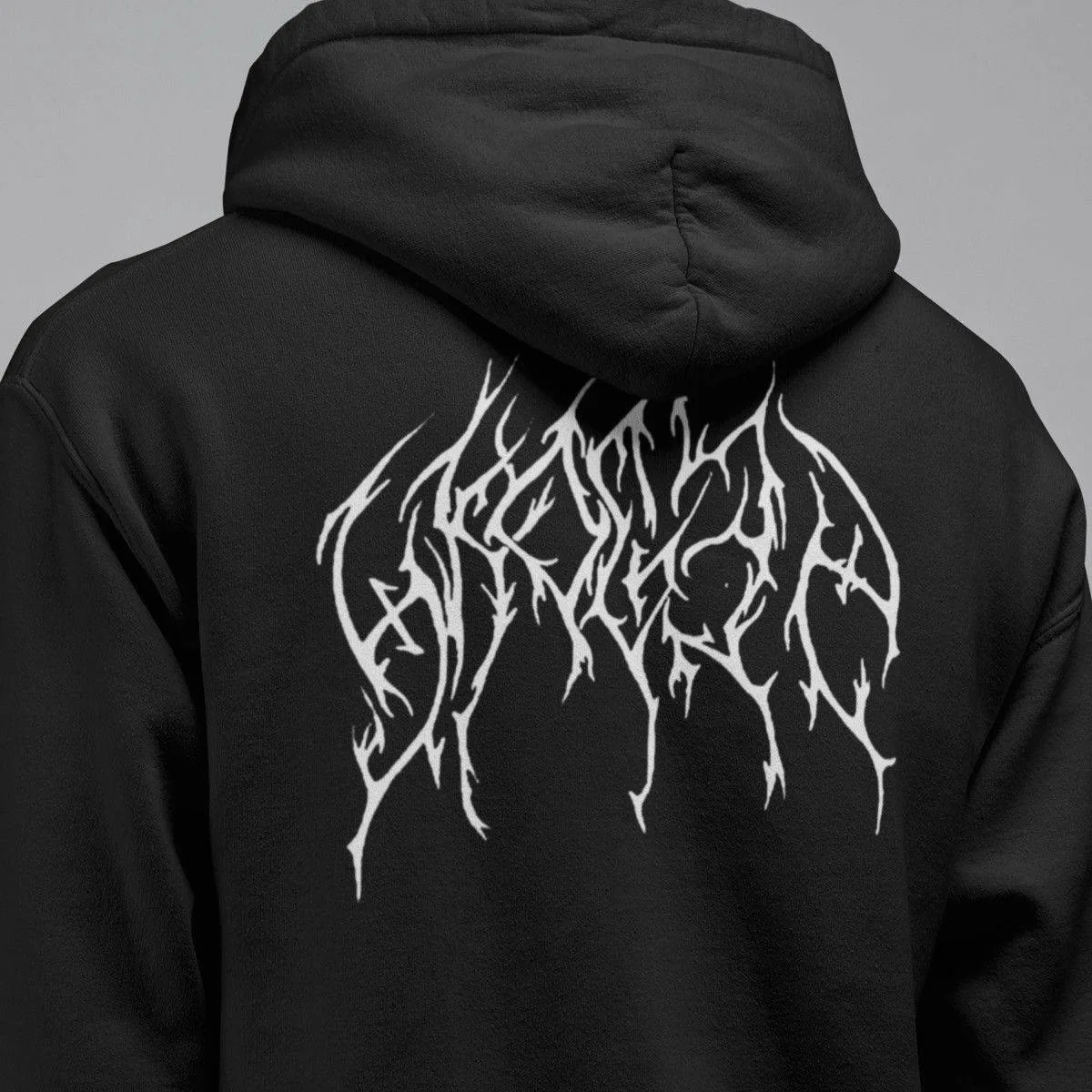 Skogen Band Hoodie, Skogen Logo Hooded Sweatshirt, Raw Black Metal Merch