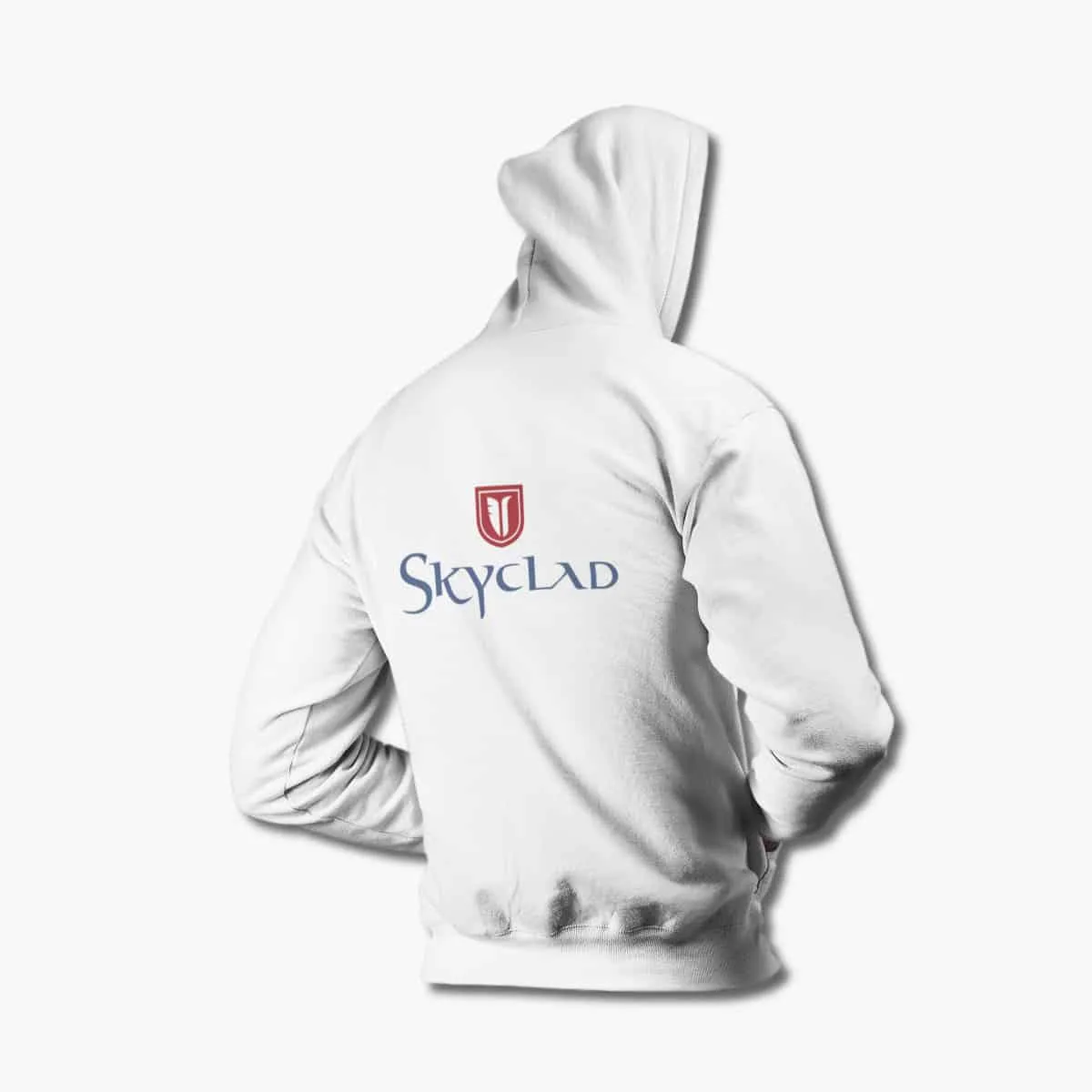 Skyclad Hoodie, Skyclad Logo White Hoodie, Folk Metal Merchandise