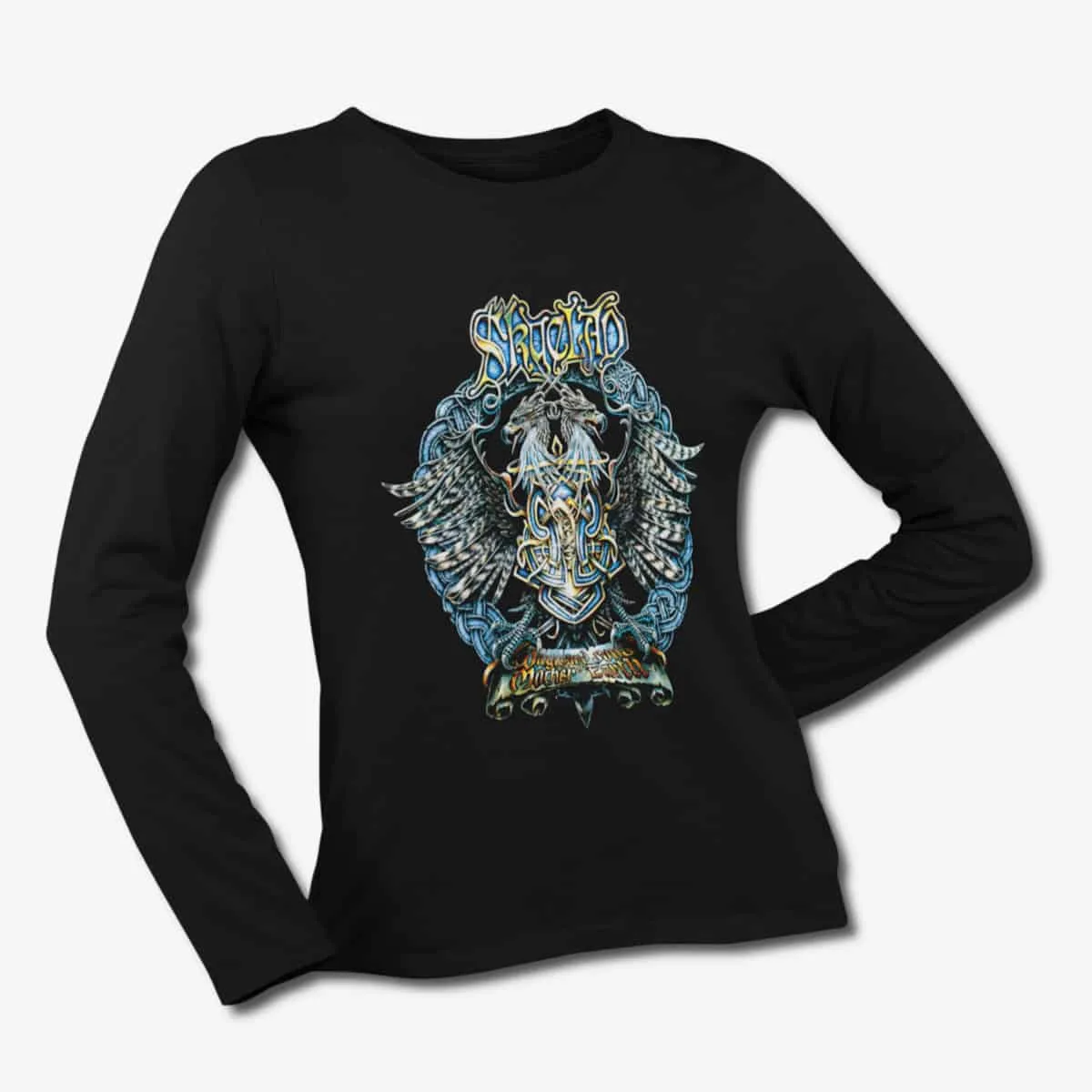Skyclad Long Sleeve T-Shirt, Skyclad The Wayward Sons of Mother Earth Black Longsleeve T-Shirt, Folk Metal Merchandise