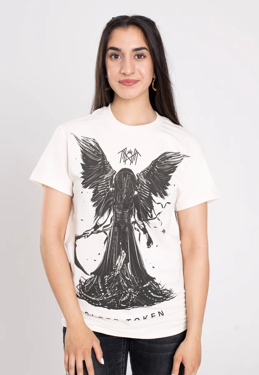 Sleep Token Reaper Angel Natural T-Shirt