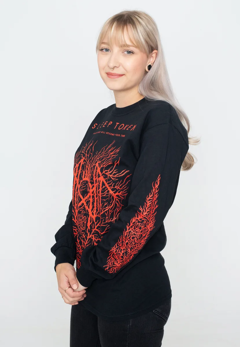 Sleep Token Red Coral Heart Long Sleeve