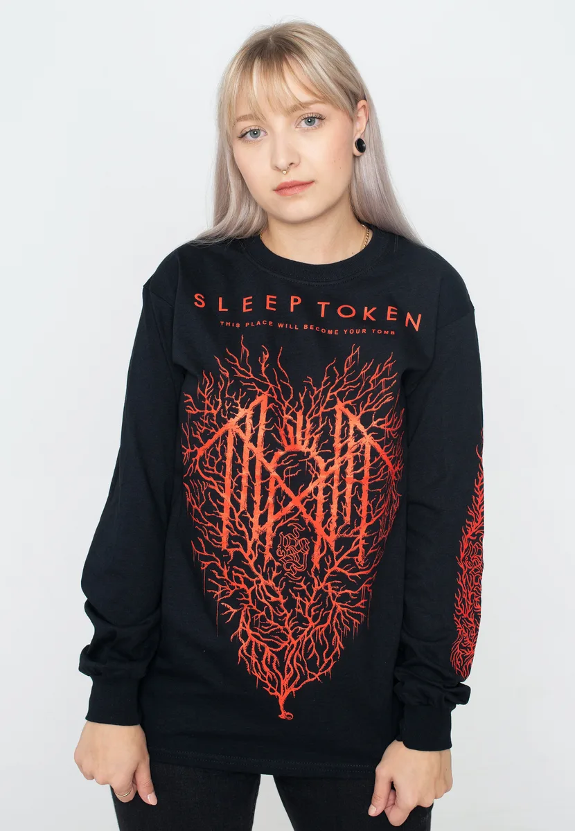 Sleep Token Red Coral Heart Long Sleeve