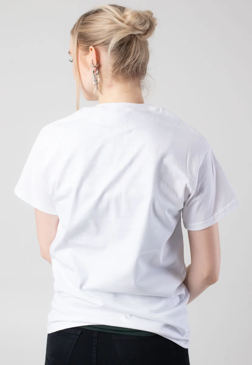 Sleep Token Small Logo Embroidered White T-Shirt