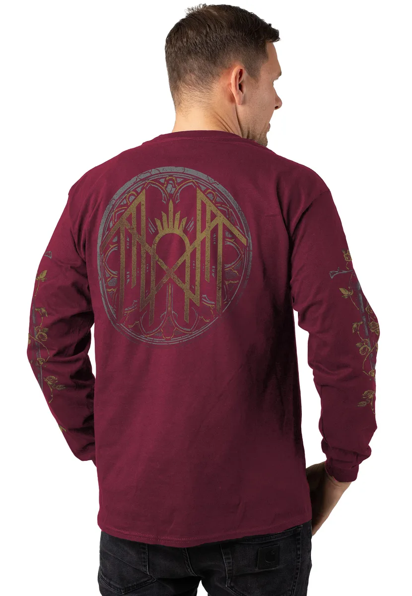 Sleep Token Swords Maroon Long Sleeve
