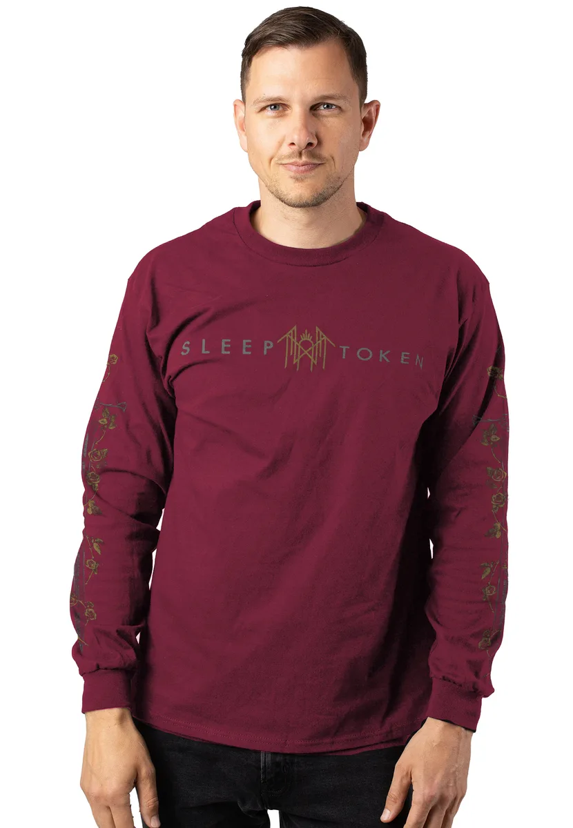 Sleep Token Swords Maroon Long Sleeve