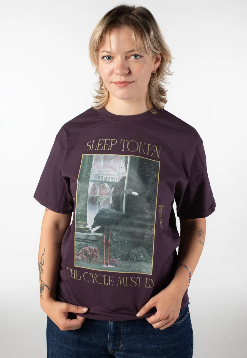 Sleep Token The Cycle Must End Plum T-Shirt