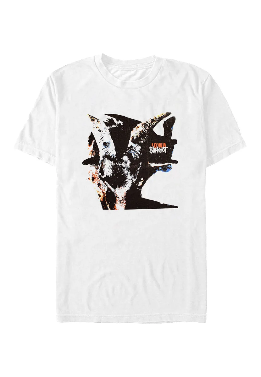 Slipknot Iowa Goat Shadow White T-Shirt