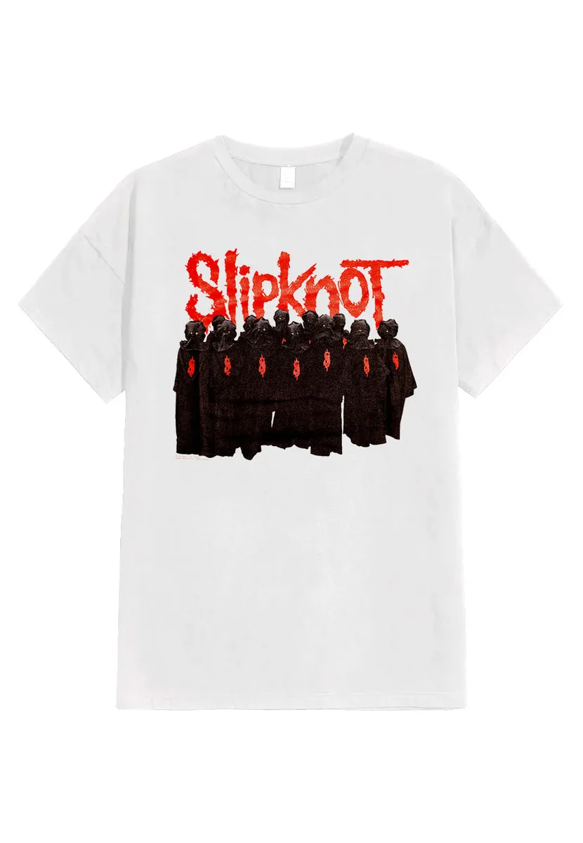 Slipknot WANYK Black Figures White T-Shirt