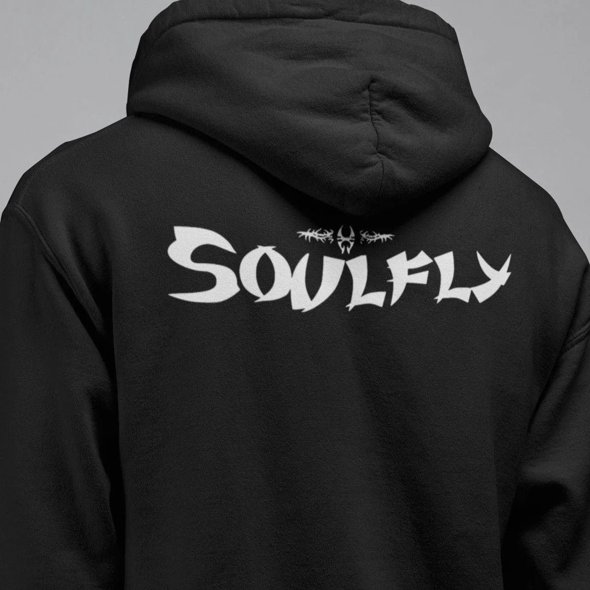 Soulfly Band Hoodie, Soulfly Logo Hooded Sweatshirt, Thrash Metal Merchandise