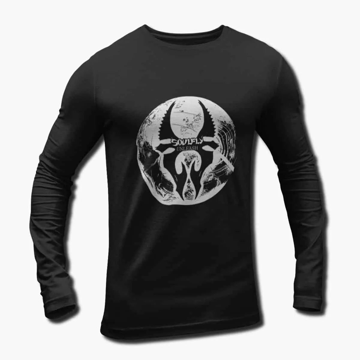 Soulfly Band Long Sleeve T-Shirt, Soulfly Unleash Artwork Longsleeve T-Shirt, Thrash Metal Merchandise