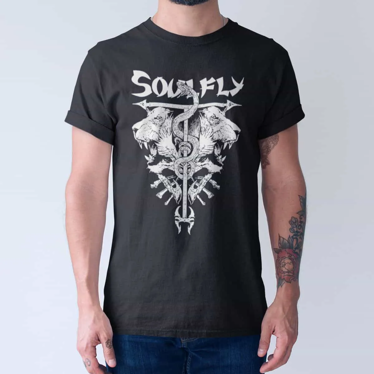 Soulfly Band T-Shirt, Soulfly Artwork T-Shirt, Thrash Metal Merchandise