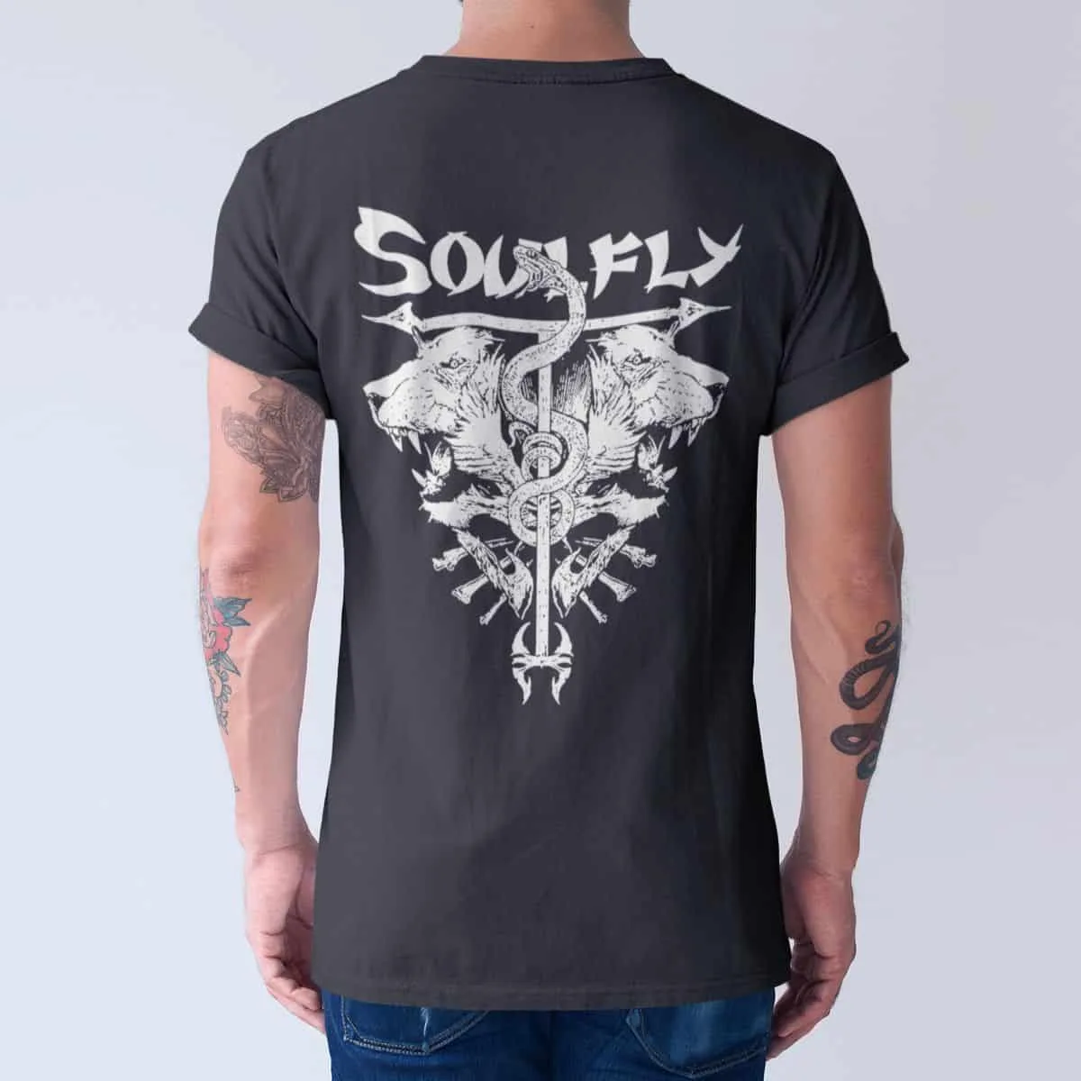 Soulfly Band T-Shirt, Soulfly Artwork T-Shirt, Thrash Metal Merchandise