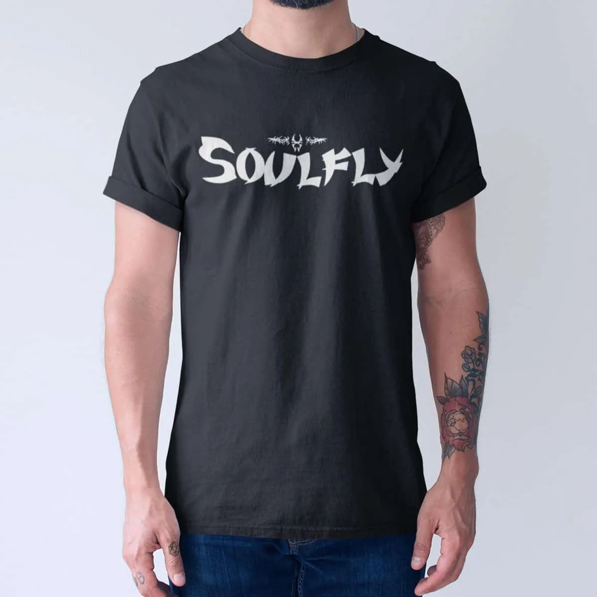 Soulfly Band T-Shirt, Soulfly Logo T-Shirt, Thrash Metal Merchandise