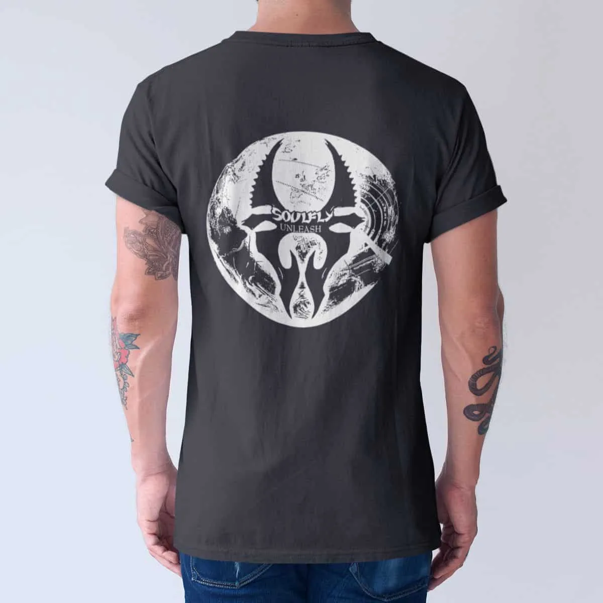 Soulfly Band T-Shirt, Soulfly Unleash Artwork T-Shirt, Thrash Metal Merchandise