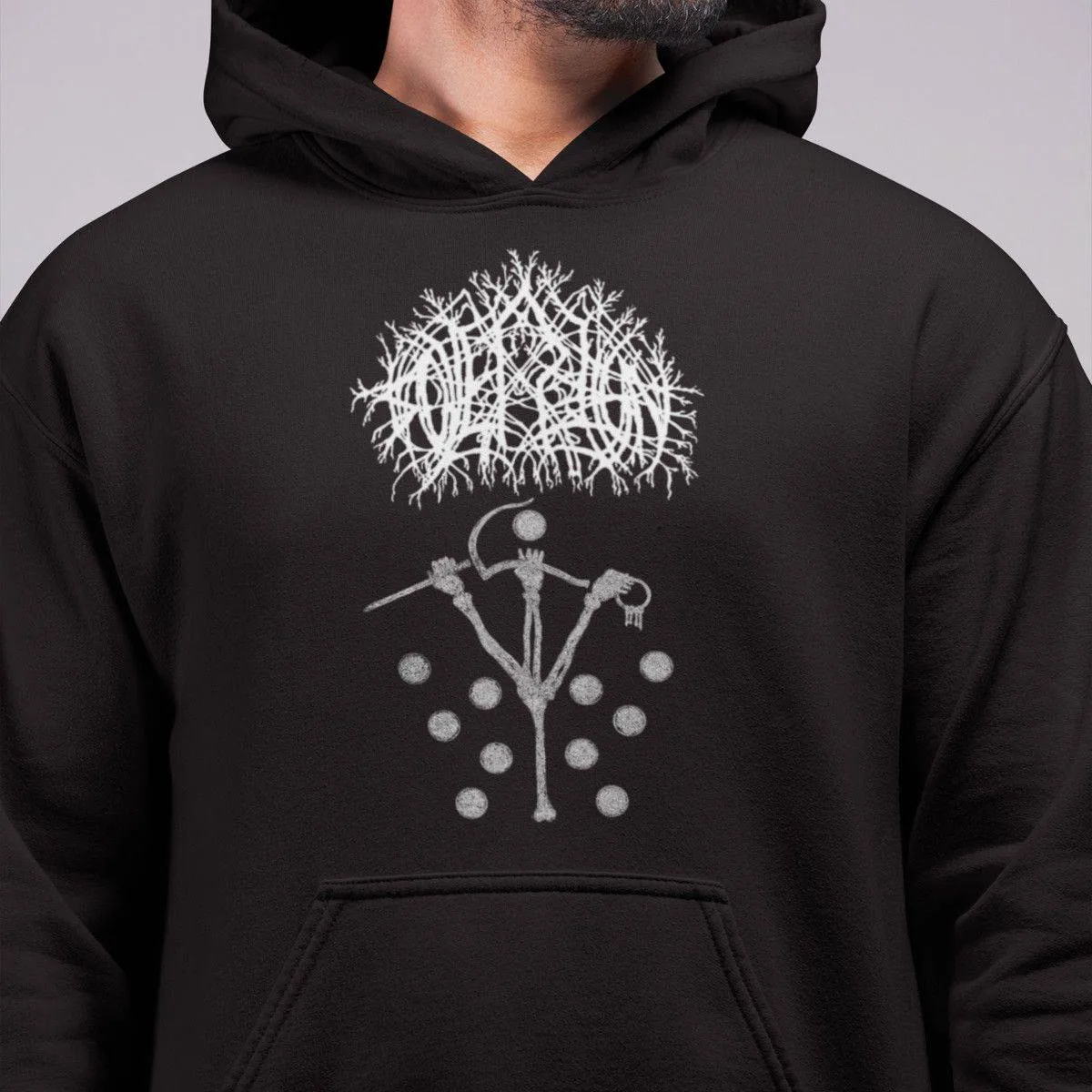 Sovereign Band Hoodie, Sovereign Nailing Shut the Sacrosanct Orifice Artwork Hooded Sweatshirt, Black Metal Merch