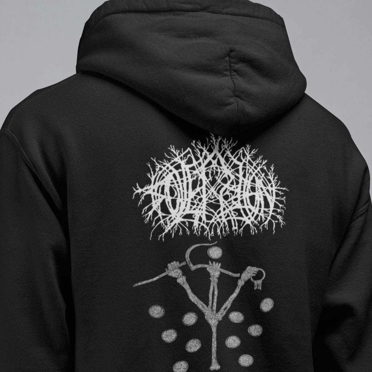Sovereign Band Hoodie, Sovereign Nailing Shut the Sacrosanct Orifice Artwork Hooded Sweatshirt, Black Metal Merch