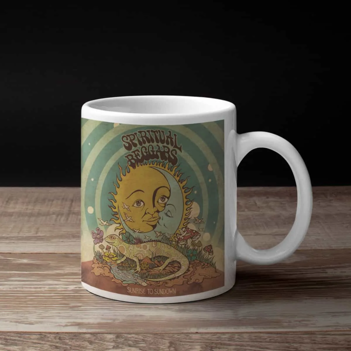 Spiritual Beggars Coffee Mug, Spiritual Beggars Sunrise To Sundown Coffee Mug