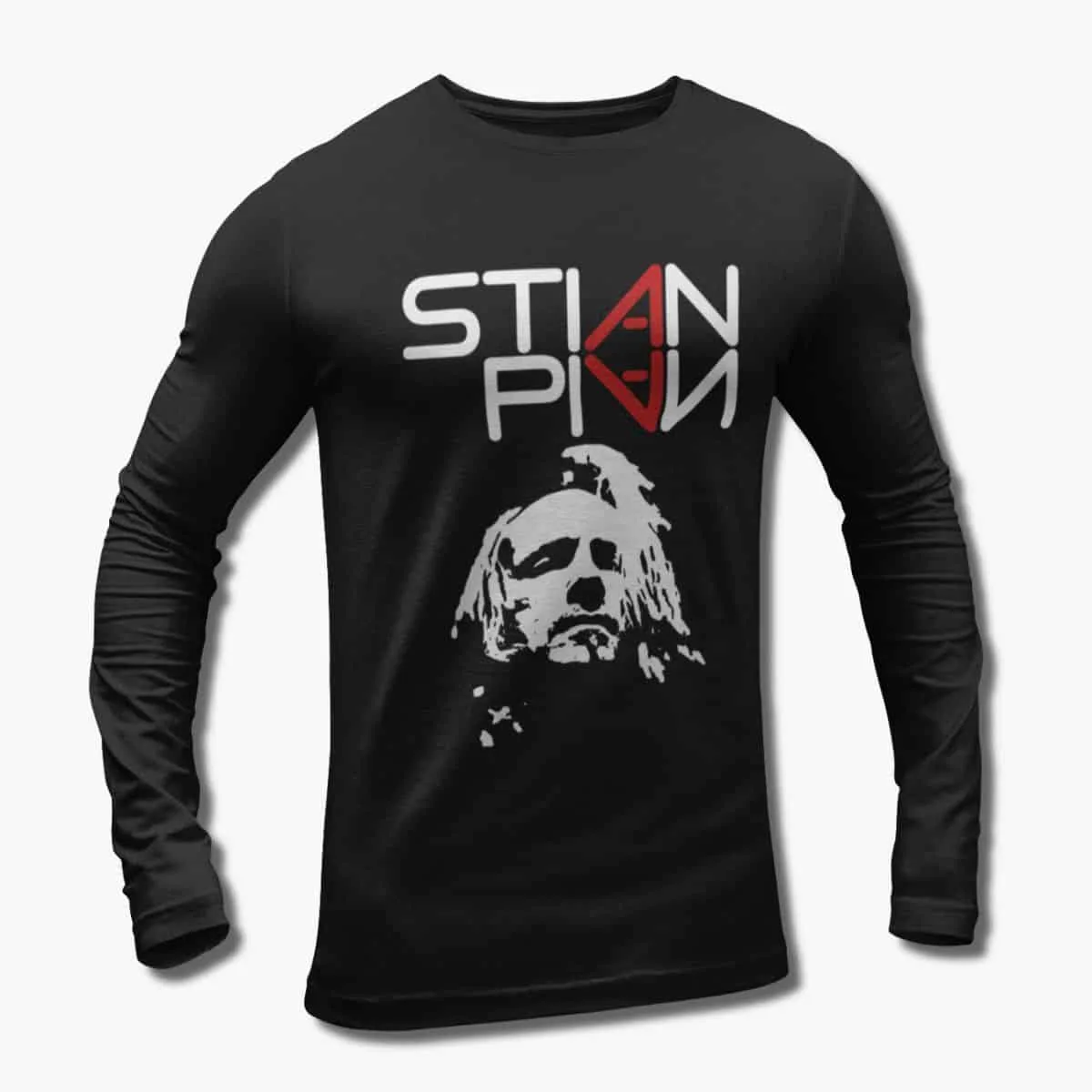 Stian Pian Long Sleeve T-Shirt, Stian Pian Artwork Black Longsleeve T-Shirt, Melodic Rock, Hard Rock Merchandise
