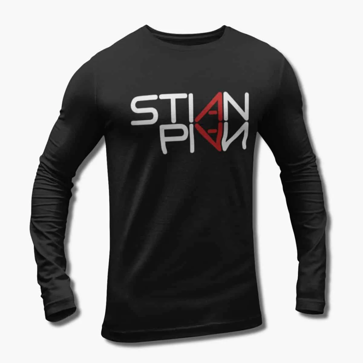Stian Pian Long Sleeve T-Shirt, Stian Pian Logo Black Longsleeve T-Shirt, Melodic Rock, Hard Rock Merchandise