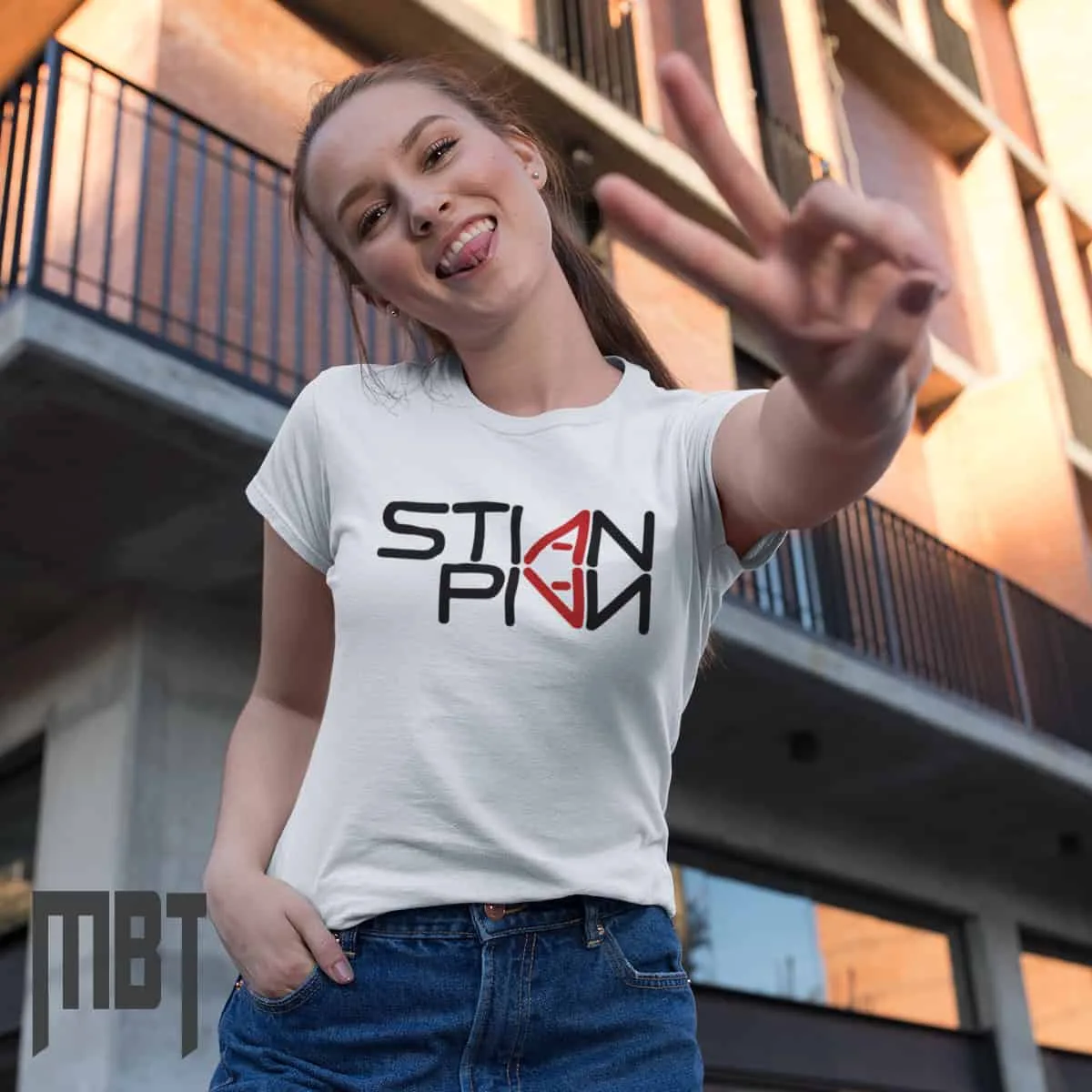 Stian Pian T-Shirt, Stian Pian Logo White T-Shirt, Melodic Rock, Hard Rock Merchandise