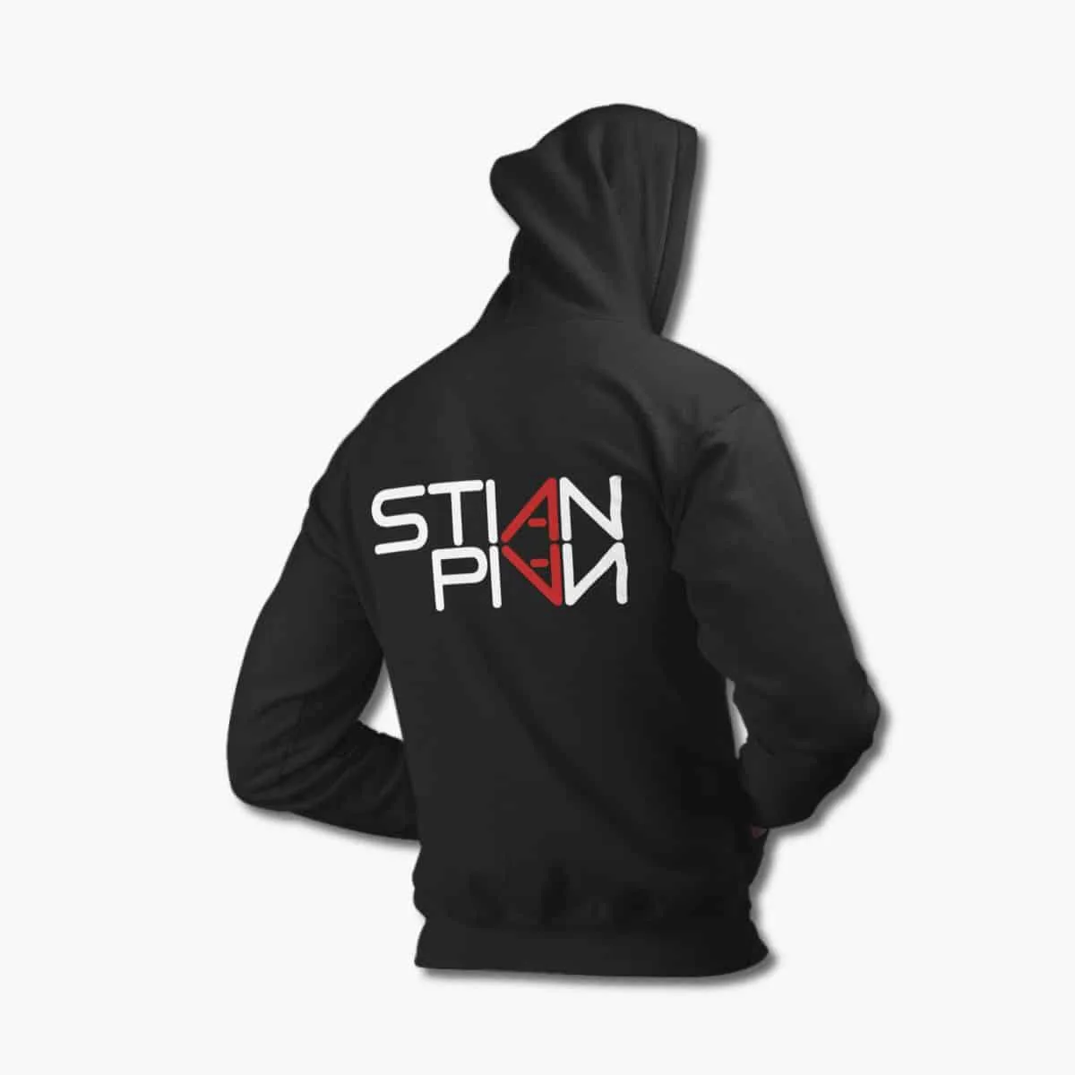 Stian Pian Zip Up Hoodie, Stian Pian Logo Black Zipper Hooded Sweatshirt, Hard Rock, Melodic Rock Merchandise