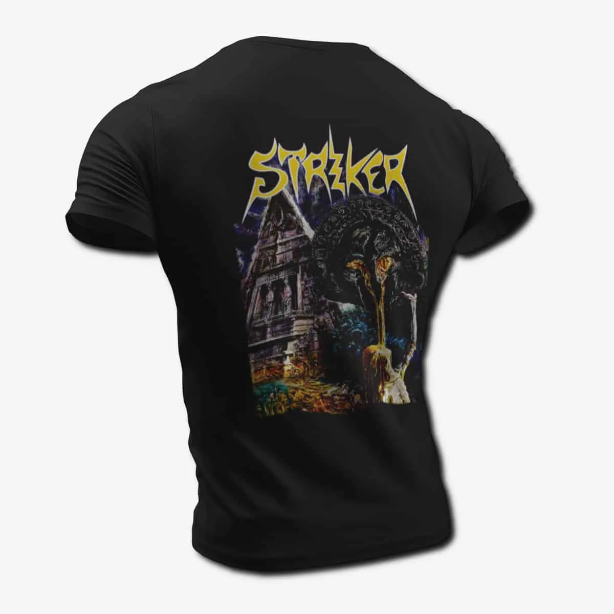 Striker T-Shirt, Striker City of Gold Black T-Shirt, Heavy Metal Merchandise