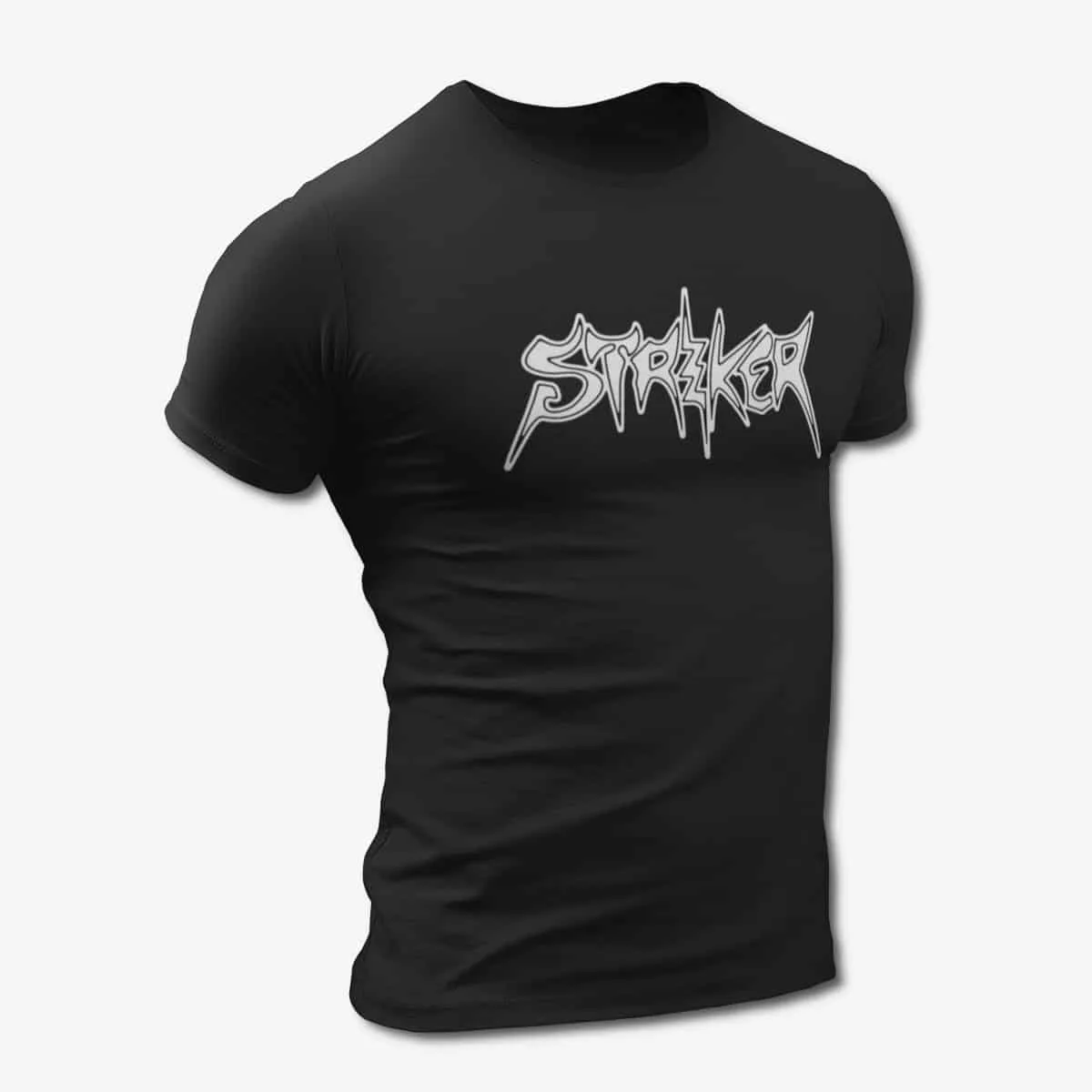 Striker T-Shirt, Striker Logo Black T-Shirt, Heavy Metal Merchandise