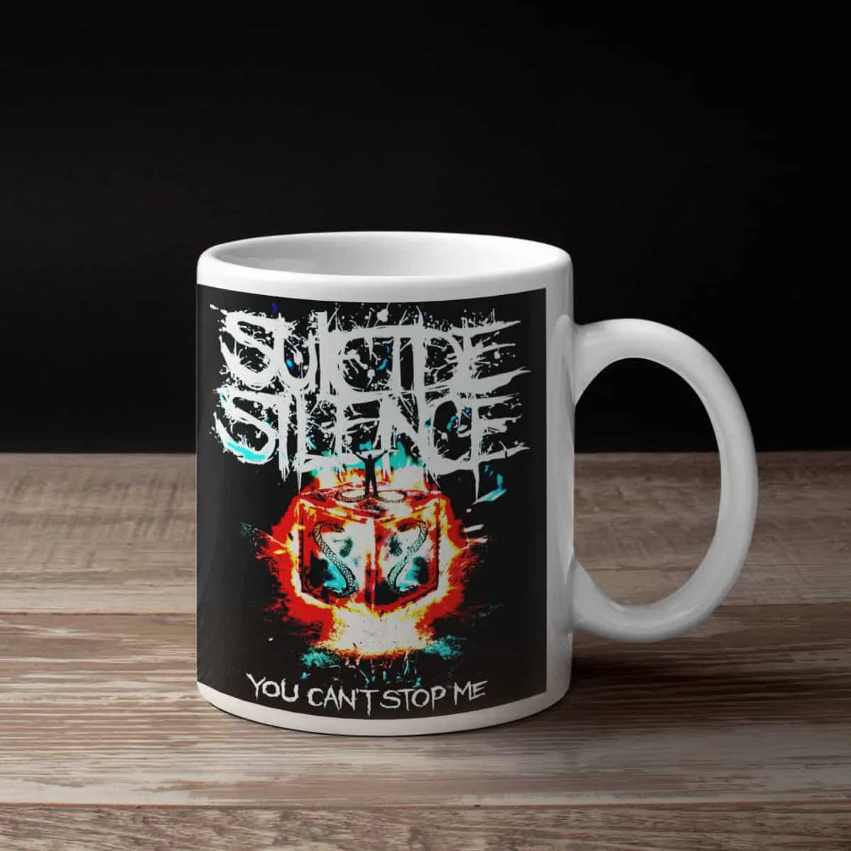Suicide Silence Coffee Mug, Suicide Silence You Can't Stop Me Cover Coffee Mug