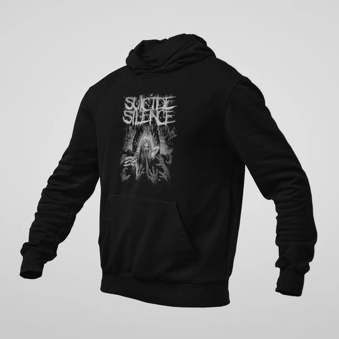 Suicide Silence Hoodie, Suicide Silence Artwork Black Sweatshirt