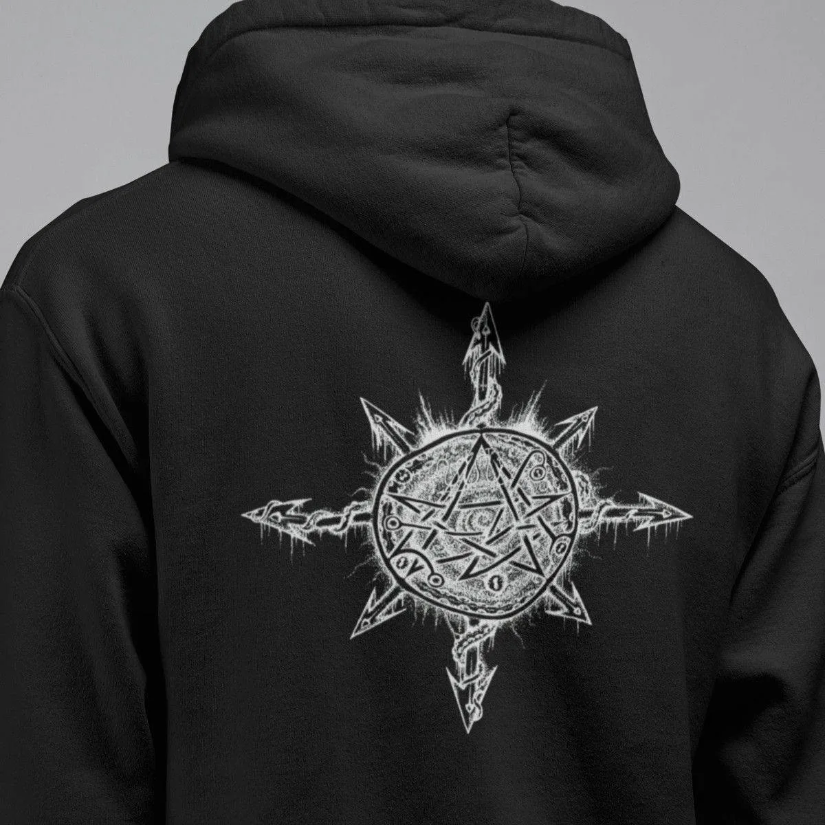 Sulphur Aeon Band Hoodie, Sulphur Aeon Gateway to The Antisphere Gatefold Artwork Hooded Sweatshirt, Death Metal Merch