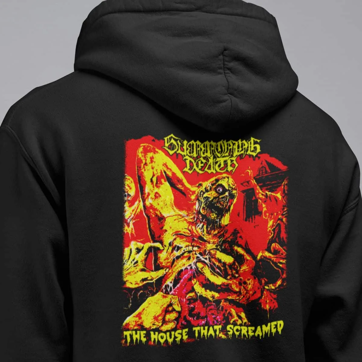 Summoning Death Band Hoodie, Summoning Death The House That Screamed Hooded Sweatshirt, Death Metal Merch