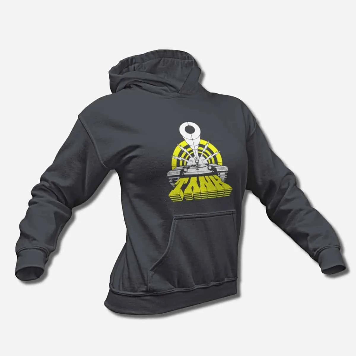 Tank Band Hoodie, Tank Logo Hooded Sweatshirt, NWOBHM, Heavy Metal Merchandise