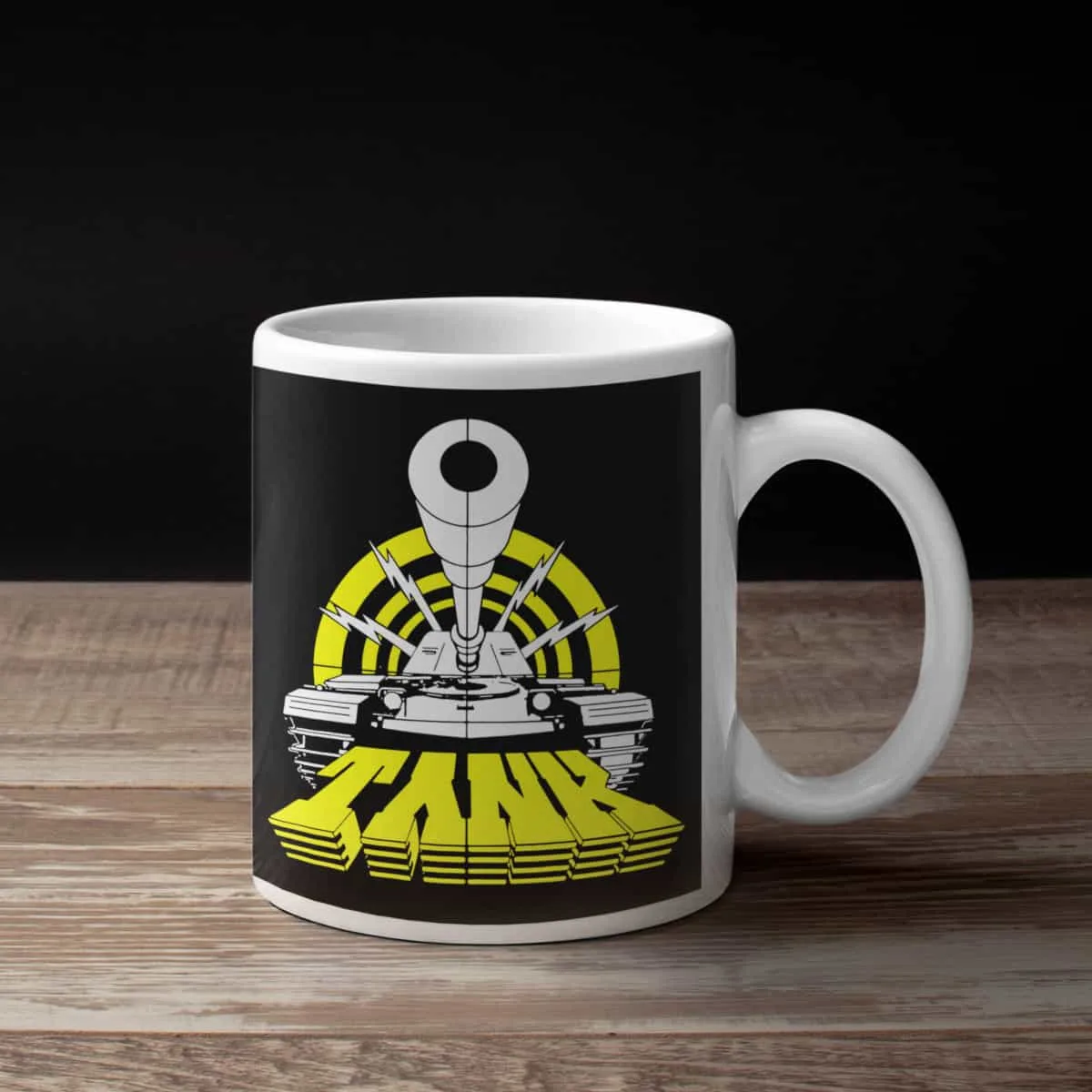 Tank Coffee Mug, Tank Logo Coffee Mug