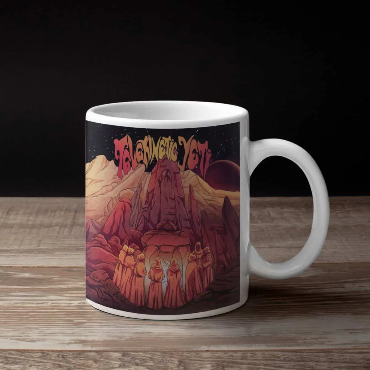 Telekinetic Yeti Band Coffee Mug, Telekinetic Yeti Abominable Mug