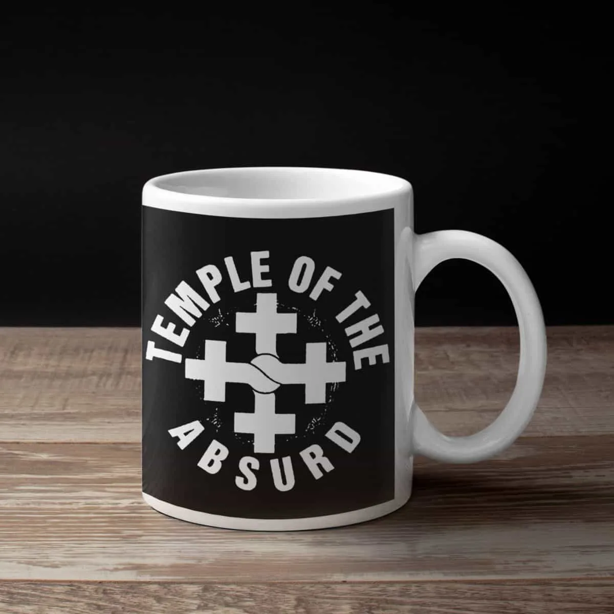 Temple of the Absurd Coffee Mug, Temple of the Absurd Logo Coffee Mug