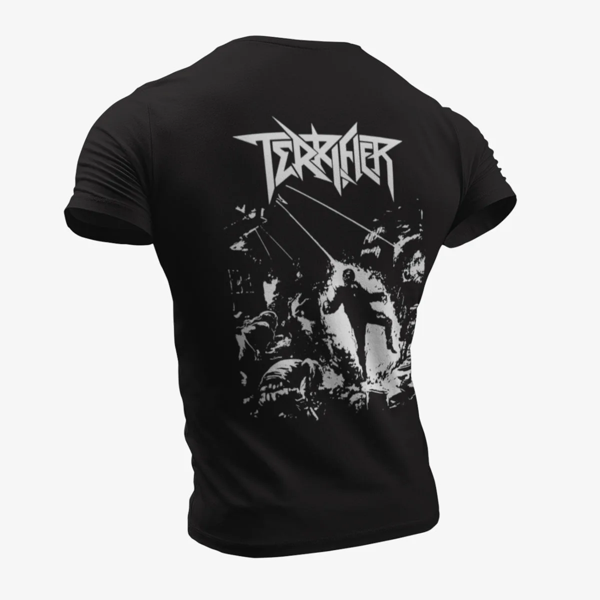 Terrifier T-Shirt, Terrifier Weapons of Thrash Destruction Black T-Shirt, Thrash Metal Merchandise