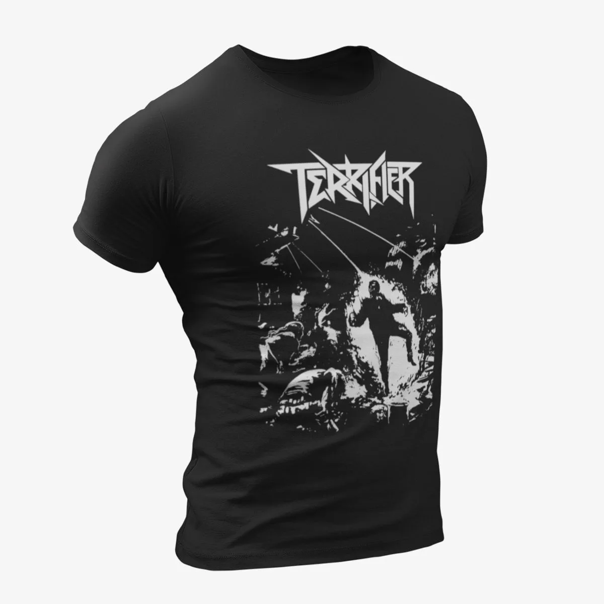 Terrifier T-Shirt, Terrifier Weapons of Thrash Destruction Black T-Shirt, Thrash Metal Merchandise