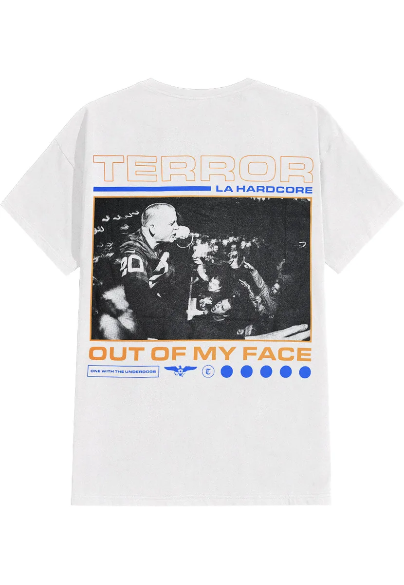 Terror Out Of My Face White T-Shirt